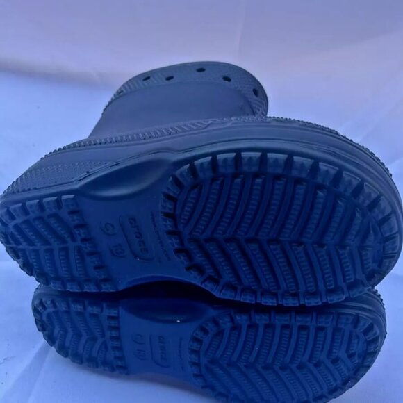 Crocs Classic Rain Boots Keep Feet Dry! Navy BOOTS NWT, YOUTH Size US 13 Croc - Picture 3 of 7